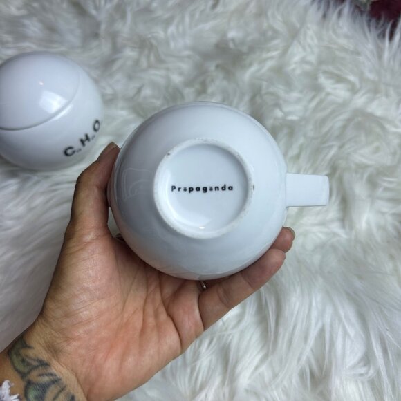 Propaganda Sugar Coffee Creamer Art Periodic Table Chemistry Home Decor - Picture 7 of 10